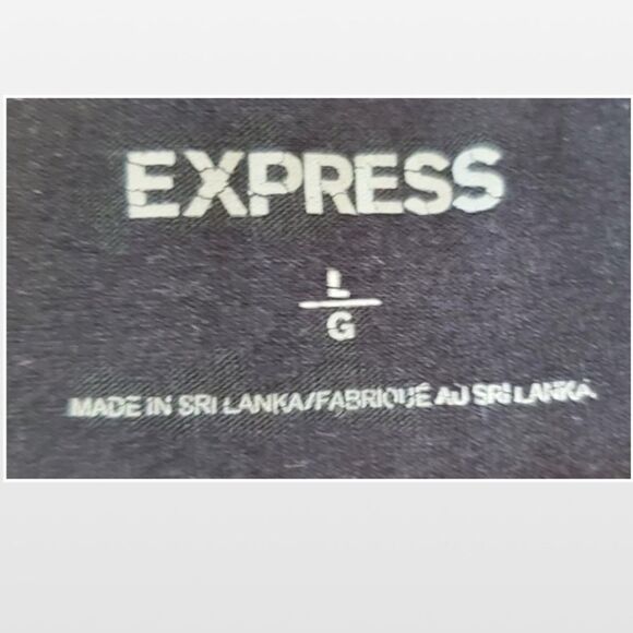 Express Leggings Womens Large Black Side Silver Studded Pants Goth - Picture 14 of 16